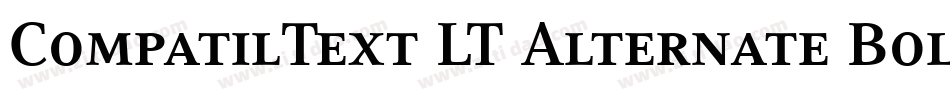 CompatilText LT Alternate Bold Small Caps字体转换